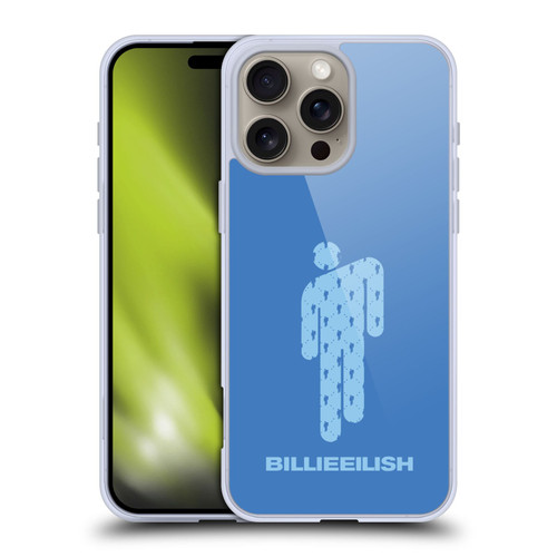 Billie Eilish Key Art Blohsh Blue Soft Gel Case for Apple iPhone 16 Pro Max & MagSafe