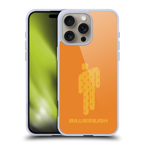 Billie Eilish Key Art Blohsh Orange Soft Gel Case for Apple iPhone 16 Pro Max & MagSafe