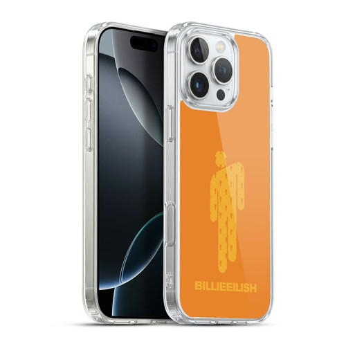 Billie Eilish Key Art Blohsh Orange Soft Gel Case for Apple iPhone 16 Pro Max & MagSafe