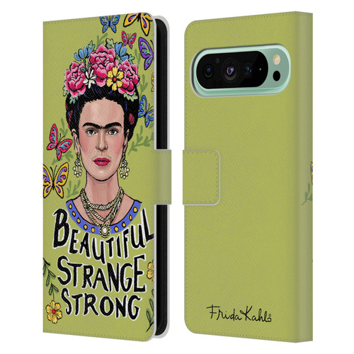 Frida Kahlo Art & Quotes Beautiful Woman Leather Book Wallet Case Cover For Google Pixel 9 Pro XL