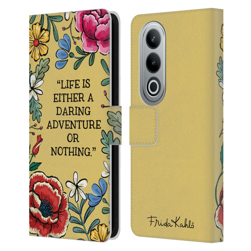 Frida Kahlo Art & Quotes Daring Adventure Leather Book Wallet Case Cover For OPPO OnePlus Ace 3V 5G