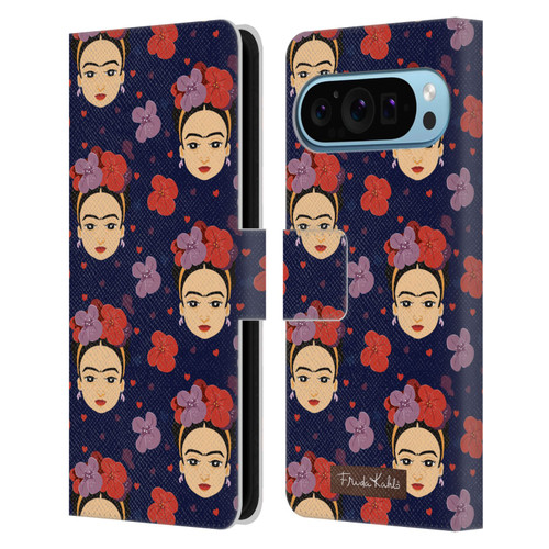 Frida Kahlo Doll Pattern 1 Leather Book Wallet Case Cover For Google Pixel 9 / Pixel 9 Pro