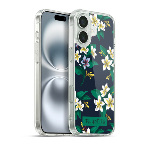Frida Kahlo Flowers Plumeria Soft Gel Case for Apple iPhone 16 Plus & MagSafe