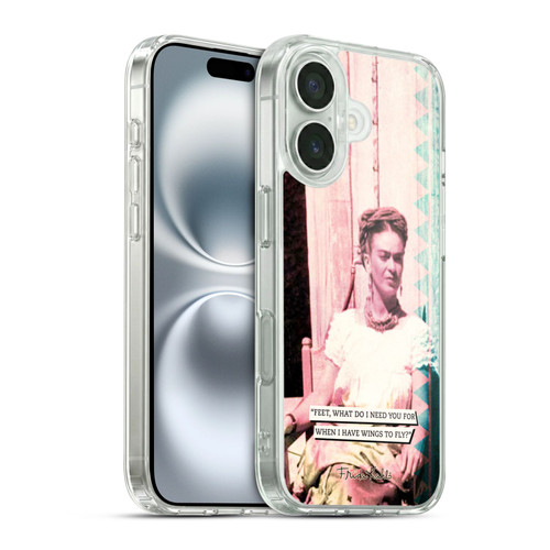 Frida Kahlo Portraits And Quotes Strange Soft Gel Case for Apple iPhone 16