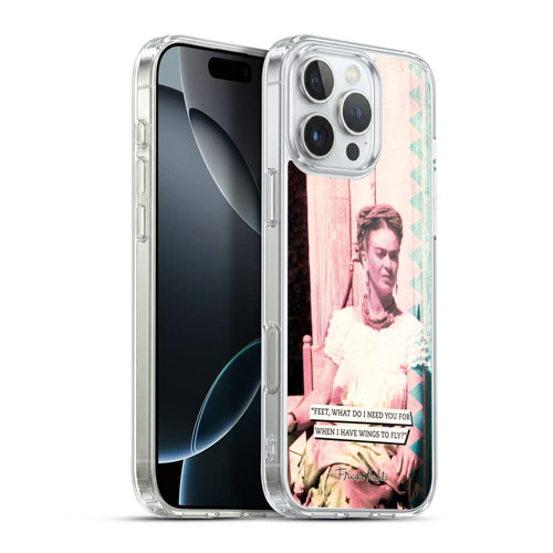 Frida Kahlo Portraits And Quotes Strange Soft Gel Case for Apple iPhone 16 Pro Max