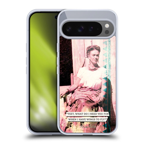 Frida Kahlo Portraits And Quotes Strange Soft Gel Case for Google Pixel 9 Pro XL