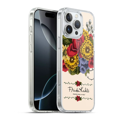 Frida Kahlo Red Florals Vine Soft Gel Case for Apple iPhone 16 Pro Max & MagSafe