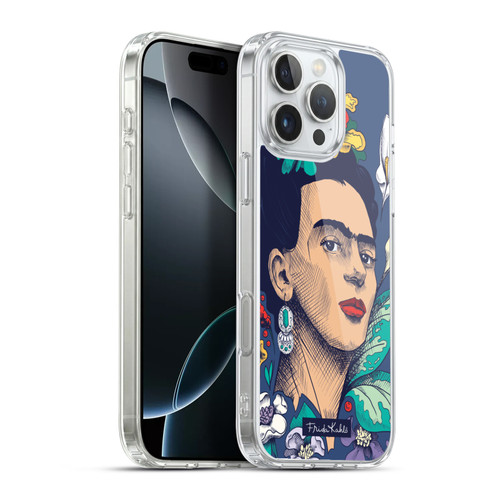 Frida Kahlo Sketch Flowers Soft Gel Case for Apple iPhone 16 Pro Max & MagSafe