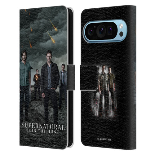 Supernatural Key Art Season 12 Group Leather Book Wallet Case Cover For Google Pixel 9 / Pixel 9 Pro