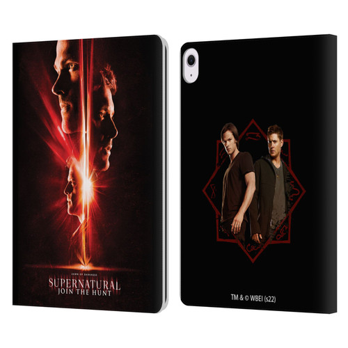 Supernatural Key Art Sam, Dean & Castiel Leather Book Wallet Case Cover For Apple iPad Air 13 2024