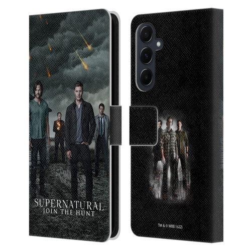 Supernatural Key Art Season 12 Group Leather Book Wallet Case Cover For Samsung Galaxy A55 5G
