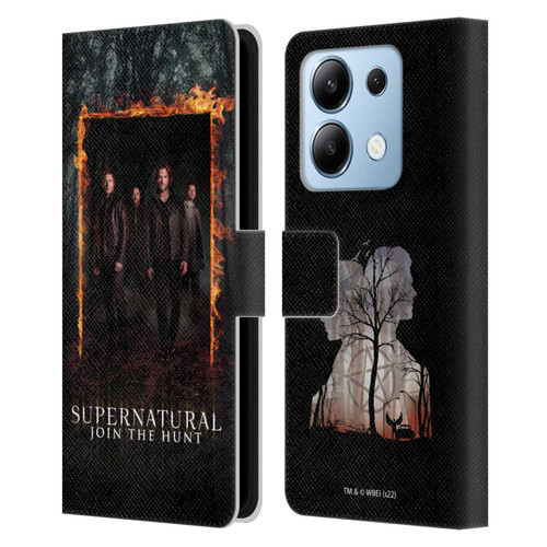 Supernatural Key Art Sam, Dean, Castiel & Crowley Leather Book Wallet Case Cover For Xiaomi Redmi Note 13/13 Pro 5G