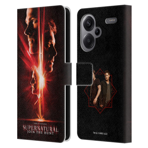 Supernatural Key Art Sam, Dean & Castiel Leather Book Wallet Case Cover For Xiaomi Redmi Note 13 Pro Plus 5G