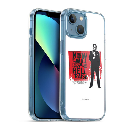 Supernatural Graphic Sam, Dean & Castiel Soft Gel Case for Apple iPhone 13 Mini & MagSafe