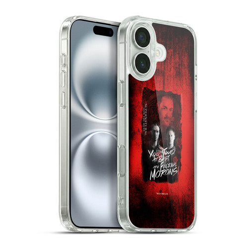 Supernatural Graphic Castiel Soft Gel Case for Apple iPhone 16 Plus & MagSafe