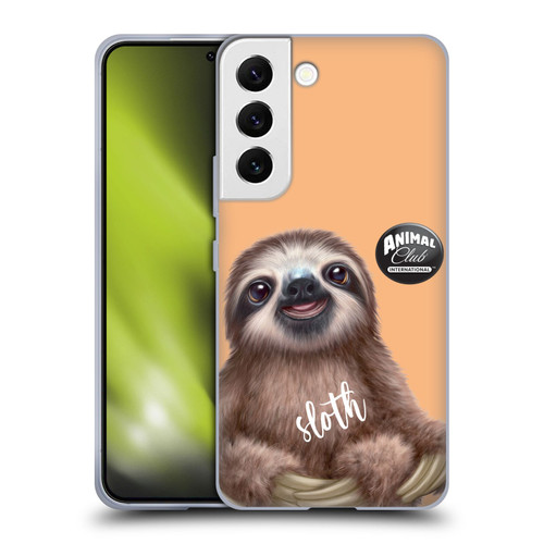 Animal Club International Faces Sloth Soft Gel Case for Samsung Galaxy S22 5G