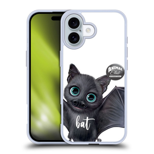 Animal Club International Faces Bat Soft Gel Case for Apple iPhone 16 & MagSafe
