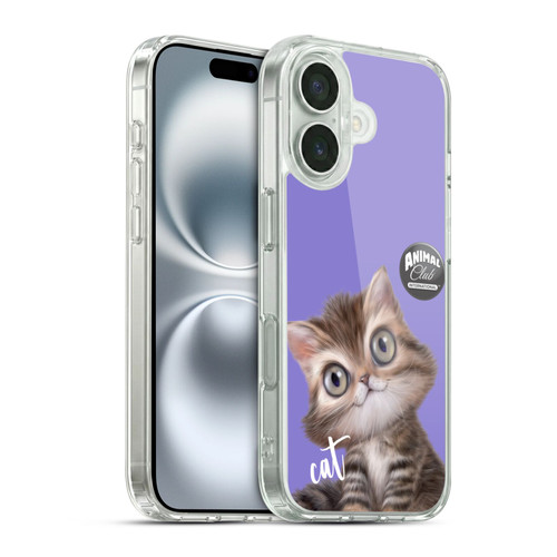 Animal Club International Faces Persian Cat Soft Gel Case for Apple iPhone 16 & MagSafe