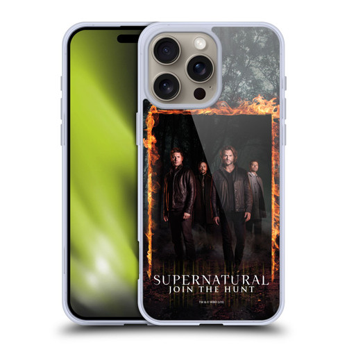 Supernatural Key Art Sam, Dean, Castiel & Crowley Soft Gel Case for Apple iPhone 16 Pro Max & MagSafe