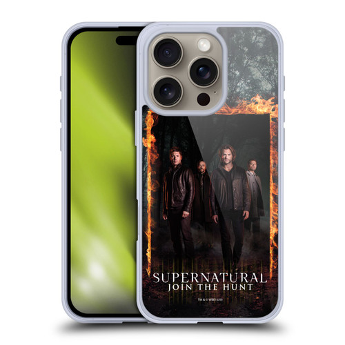 Supernatural Key Art Sam, Dean, Castiel & Crowley Soft Gel Case for Apple iPhone 16 Pro & MagSafe