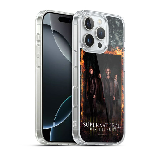 Supernatural Key Art Sam, Dean, Castiel & Crowley Soft Gel Case for Apple iPhone 16 Pro & MagSafe