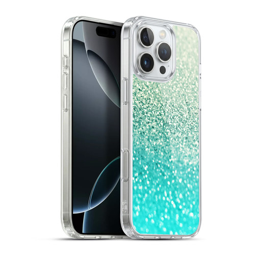 Monika Strigel Glitter Collection Mint Soft Gel Case for Apple iPhone 16 Pro Max & MagSafe