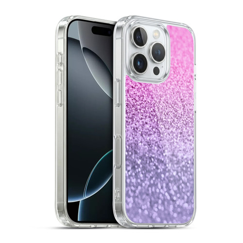 Monika Strigel Glitter Collection Lavender Pink Soft Gel Case for Apple iPhone 16 Pro & MagSafe
