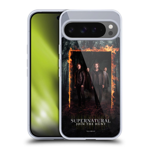 Supernatural Key Art Sam, Dean, Castiel & Crowley Soft Gel Case for Google Pixel 9 Pro XL