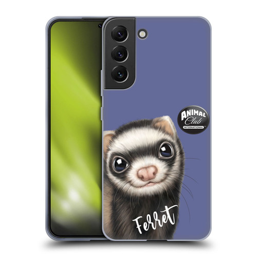 Animal Club International Faces Ferret Soft Gel Case for Samsung Galaxy S22+ 5G