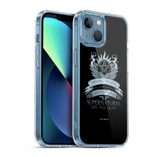 Supernatural Vectors Saving People Logo Soft Gel Case for Apple iPhone 13 Mini