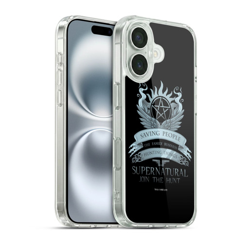 Supernatural Vectors Saving People Logo Soft Gel Case for Apple iPhone 16