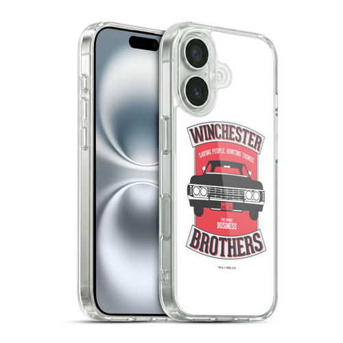 Supernatural Vectors Winchester Brothers 2 Soft Gel Case for Apple iPhone 16