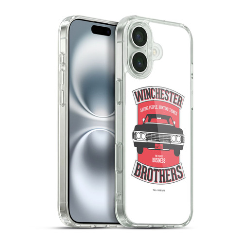 Supernatural Vectors Winchester Brothers 2 Soft Gel Case for Apple iPhone 16 Plus