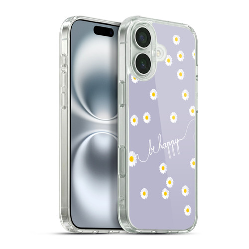 Monika Strigel Happy Daisy Lavender Soft Gel Case for Apple iPhone 16 Plus & MagSafe