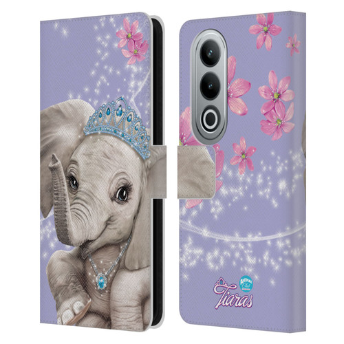 Animal Club International Royal Faces Elephant Leather Book Wallet Case Cover For OPPO OnePlus Ace 3V 5G