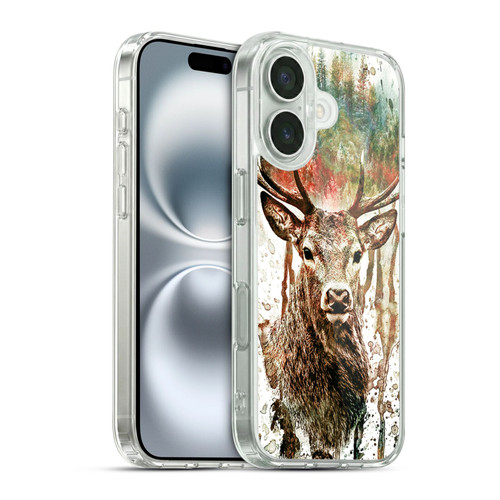 Riza Peker Animals Deer Soft Gel Case for Apple iPhone 16
