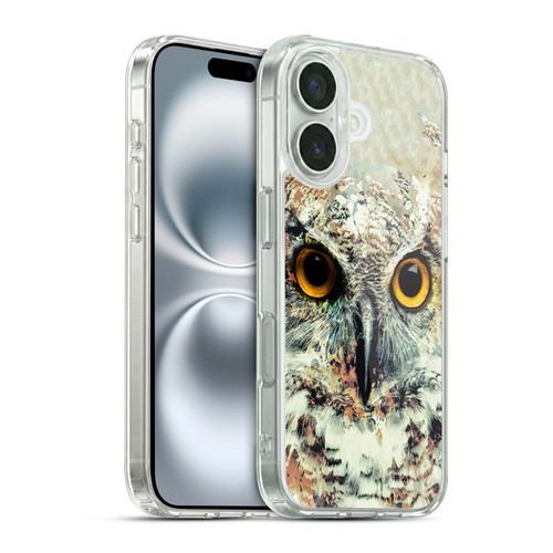 Riza Peker Animals Owl II Soft Gel Case for Apple iPhone 16