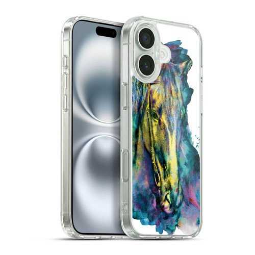 Riza Peker Animals Horse Soft Gel Case for Apple iPhone 16 Plus