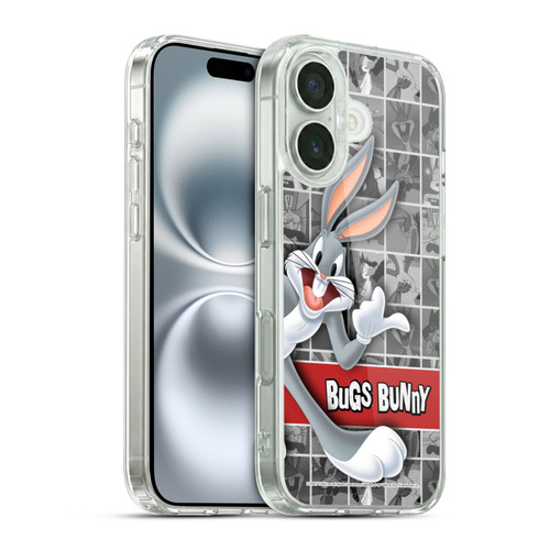 Looney Tunes Bugs Bunny Tiles Soft Gel Case for Apple iPhone 16 & MagSafe