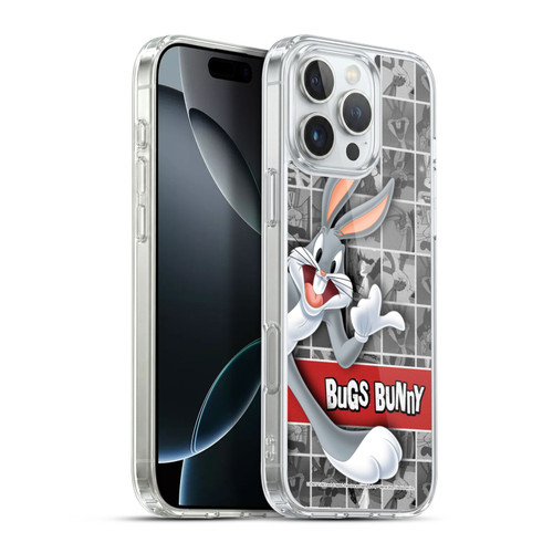 Looney Tunes Bugs Bunny Tiles Soft Gel Case for Apple iPhone 16 Pro Max & MagSafe