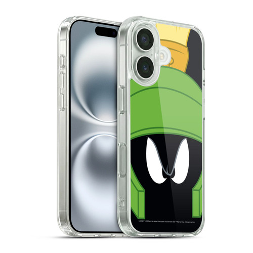 Looney Tunes Full Face Marvin The Martian Soft Gel Case for Apple iPhone 16 & MagSafe