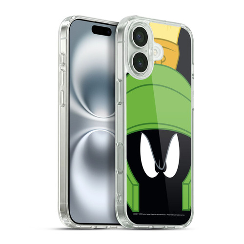 Looney Tunes Full Face Marvin The Martian Soft Gel Case for Apple iPhone 16 Plus