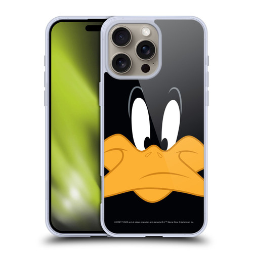 Looney Tunes Full Face Daffy Duck Soft Gel Case for Apple iPhone 16 Pro Max