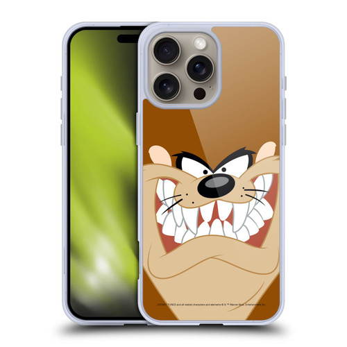 Looney Tunes Full Face Tasmanian Devil Soft Gel Case for Apple iPhone 16 Pro Max