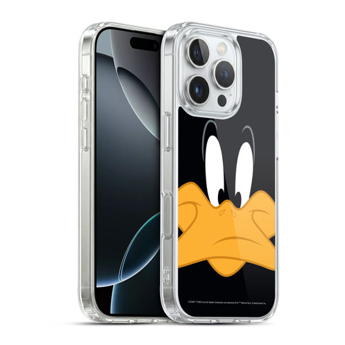Looney Tunes Full Face Daffy Duck Soft Gel Case for Apple iPhone 16 Pro