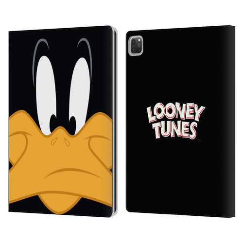 Looney Tunes Full Face Daffy Duck Leather Book Wallet Case Cover For Apple iPad Pro 13 M4 2024