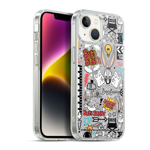 Looney Tunes Graphics and Characters Bugs Bunny Soft Gel Case for Apple iPhone 14