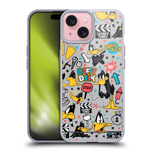 Looney Tunes Graphics and Characters Daffy Duck Soft Gel Case for Apple iPhone 15 & MagSafe