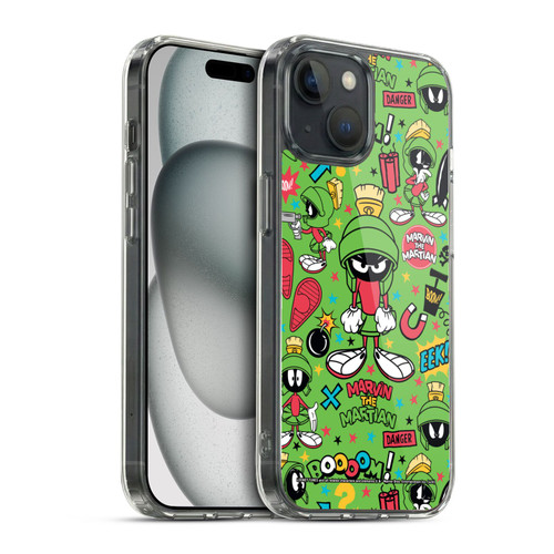 Looney Tunes Graphics and Characters Marvin The Martian Soft Gel Case for Apple iPhone 15 & MagSafe