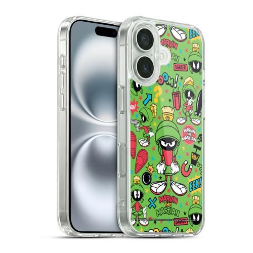 Looney Tunes Graphics and Characters Marvin The Martian Soft Gel Case for Apple iPhone 16 & MagSafe